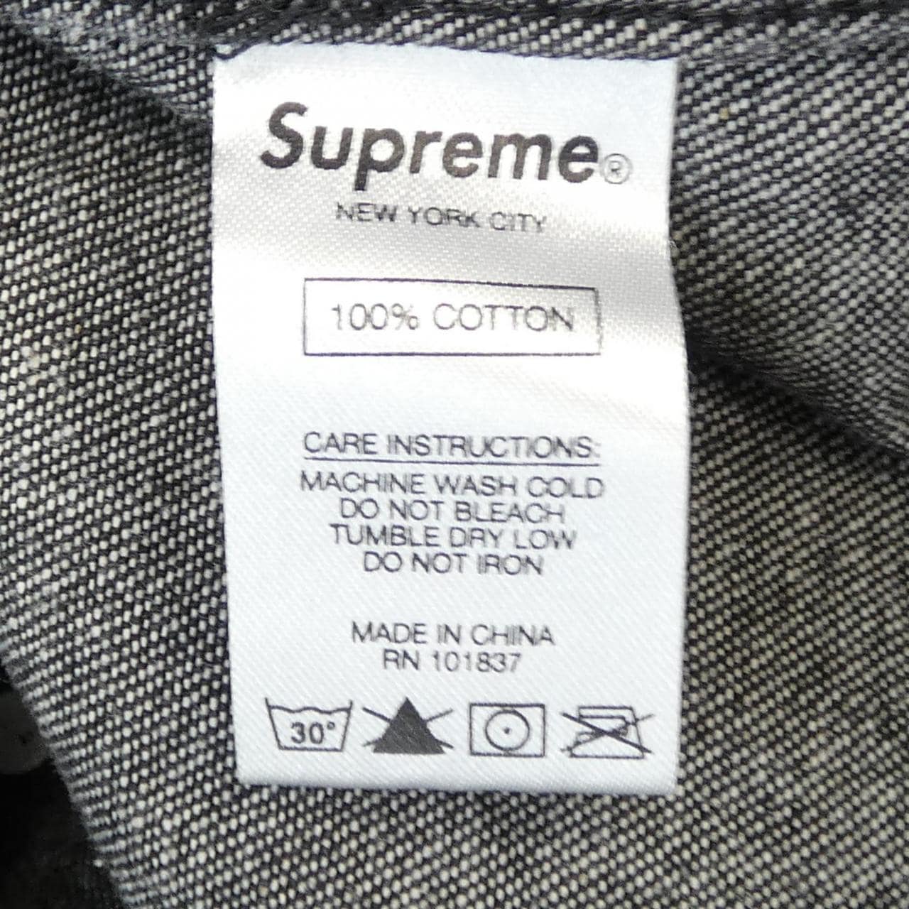 シュプリーム SUPREME POLKA DOT DENIM S／Sシャツ