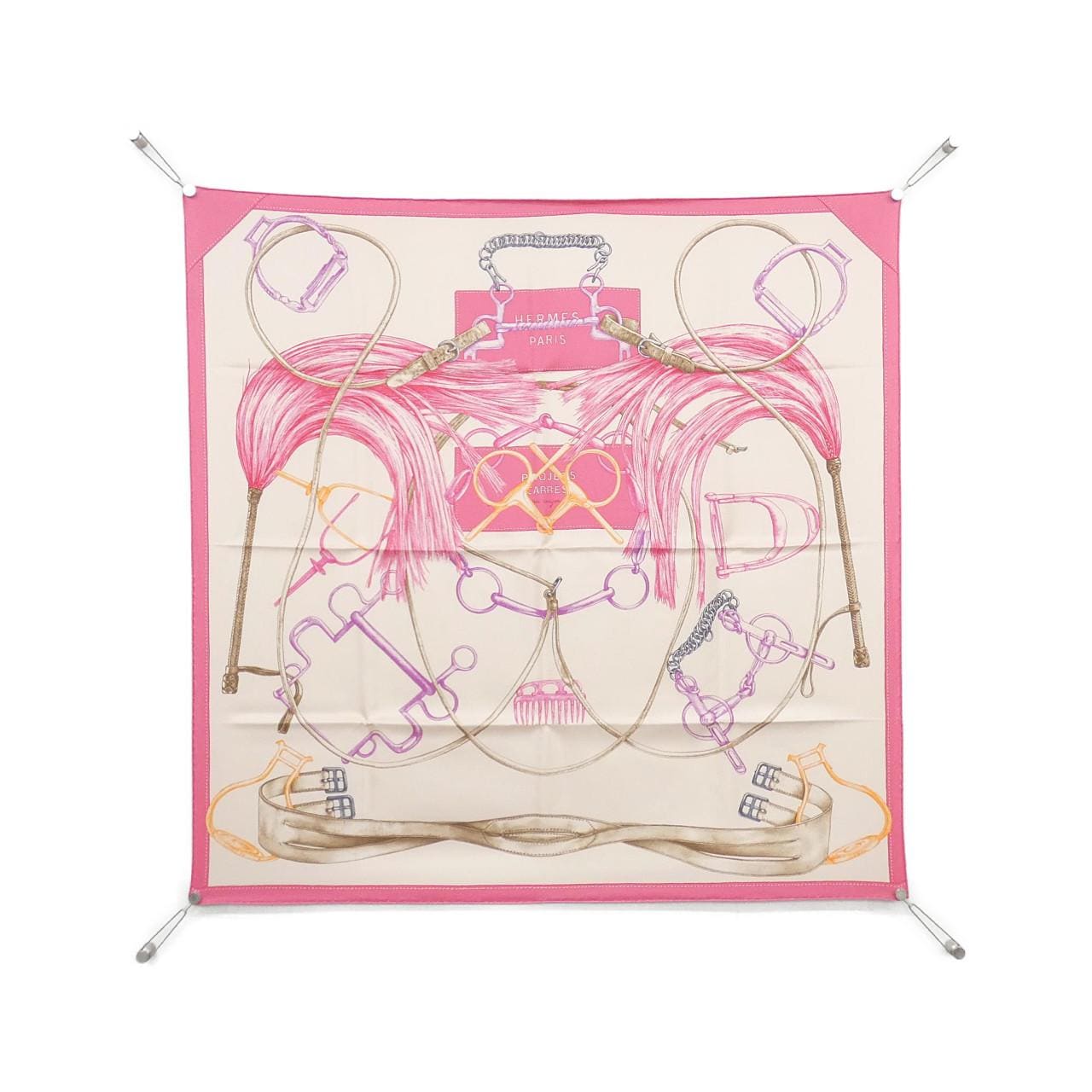 HERMES PROJETS CARRES AU CRAYON 003533S 围巾