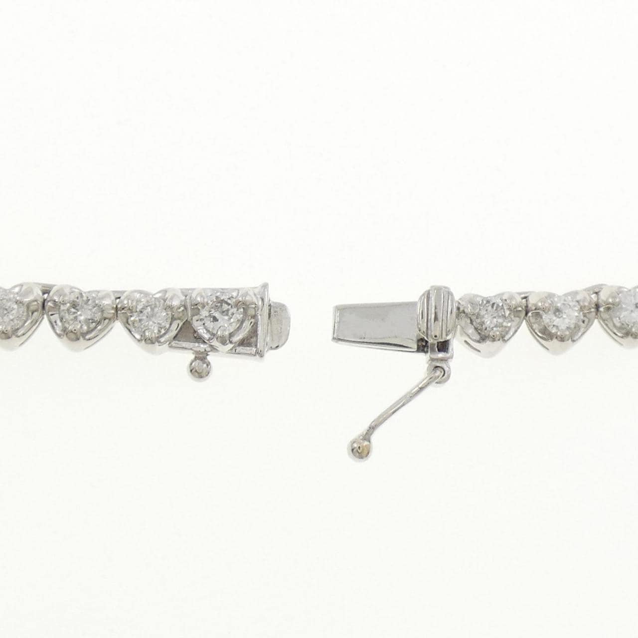 PT900 ハート ダイヤモンド ネックレス 10.00CT