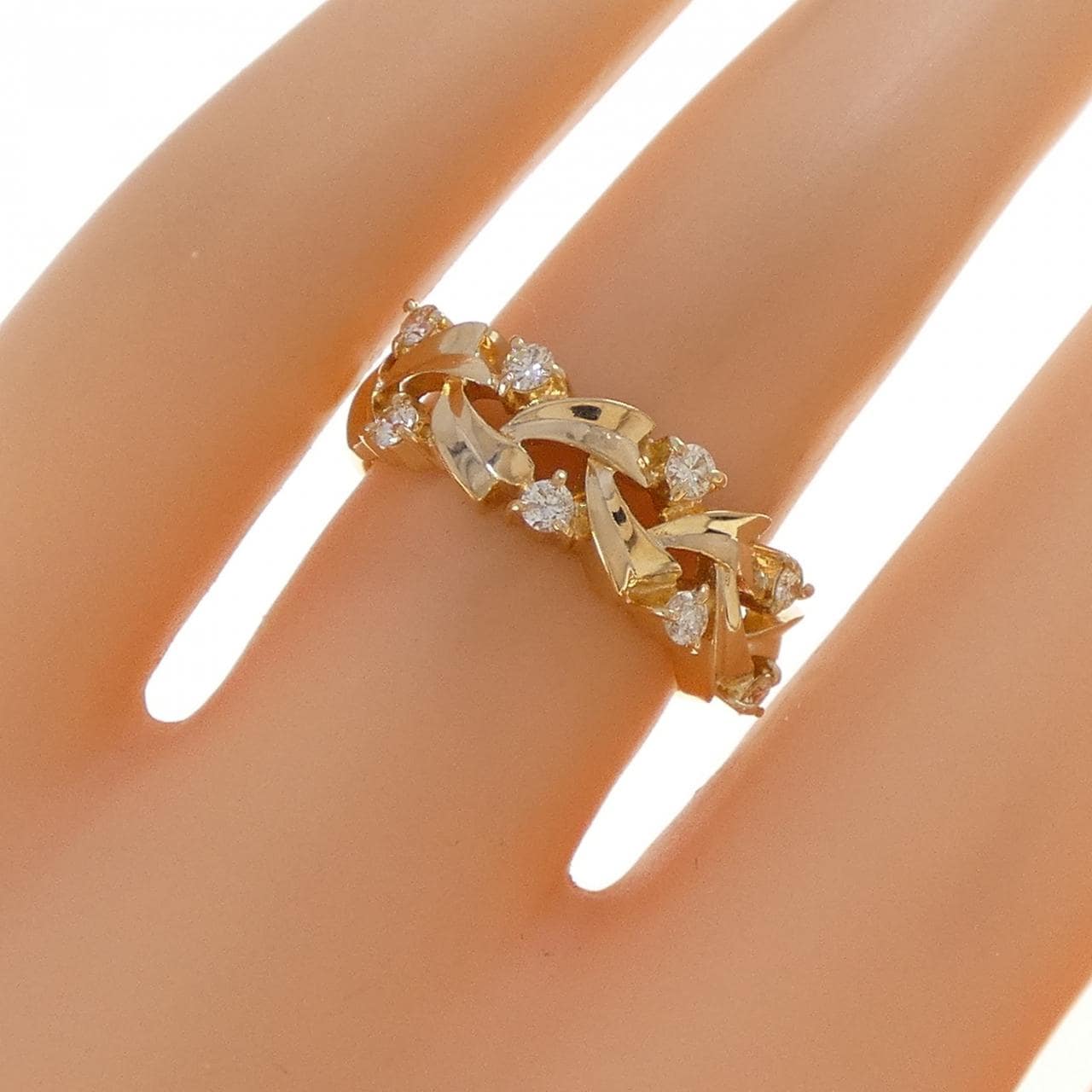K18YG ダイヤモンド リング 0.21CT