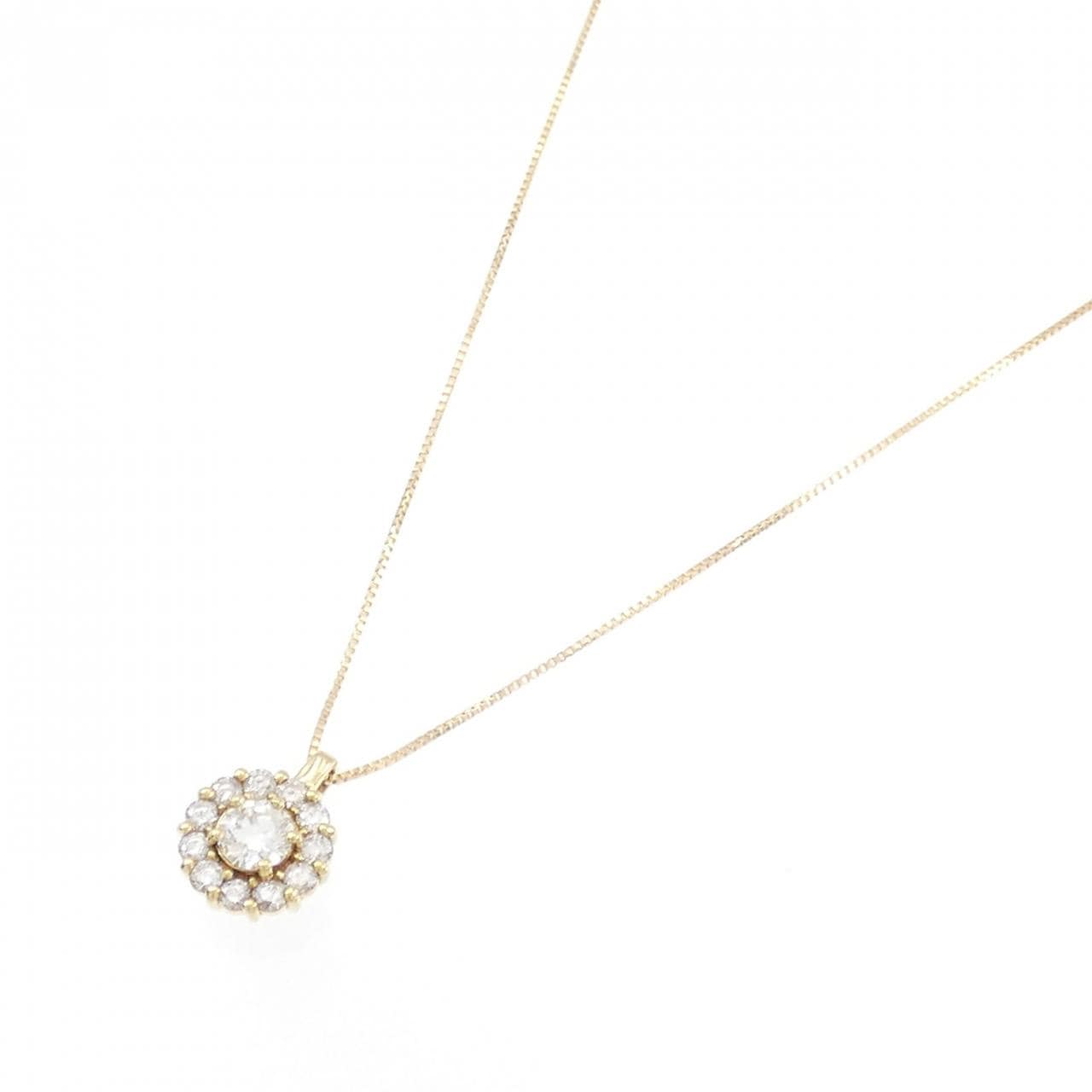 K18YG ダイヤモンド ネックレス 0.257CT