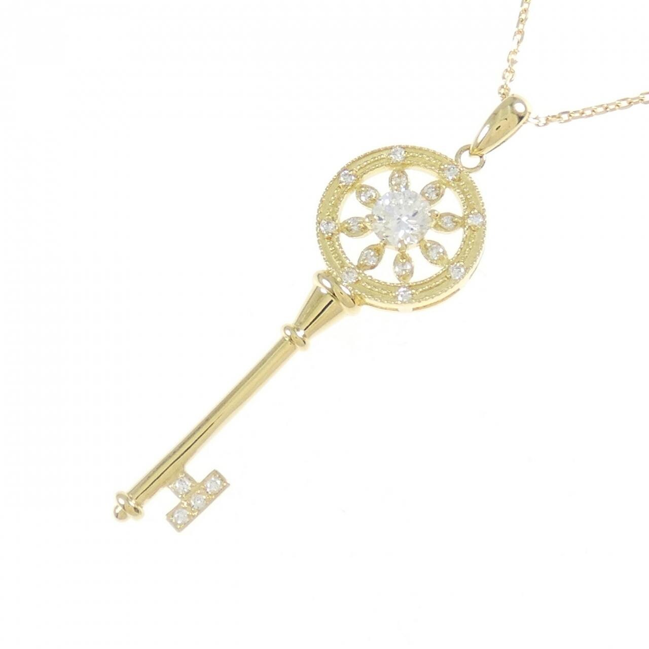 【新品】K18YG ダイヤモンド ネックレス 0.249CT F SI2 Good