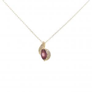 K18YG ガーネット ネックレス 0.80CT