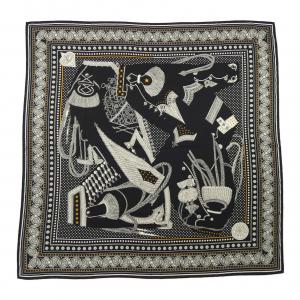 エルメス HERMES ZOUAVES ET DRAGONS BANDANA H244048S カレジェアン140 ショール