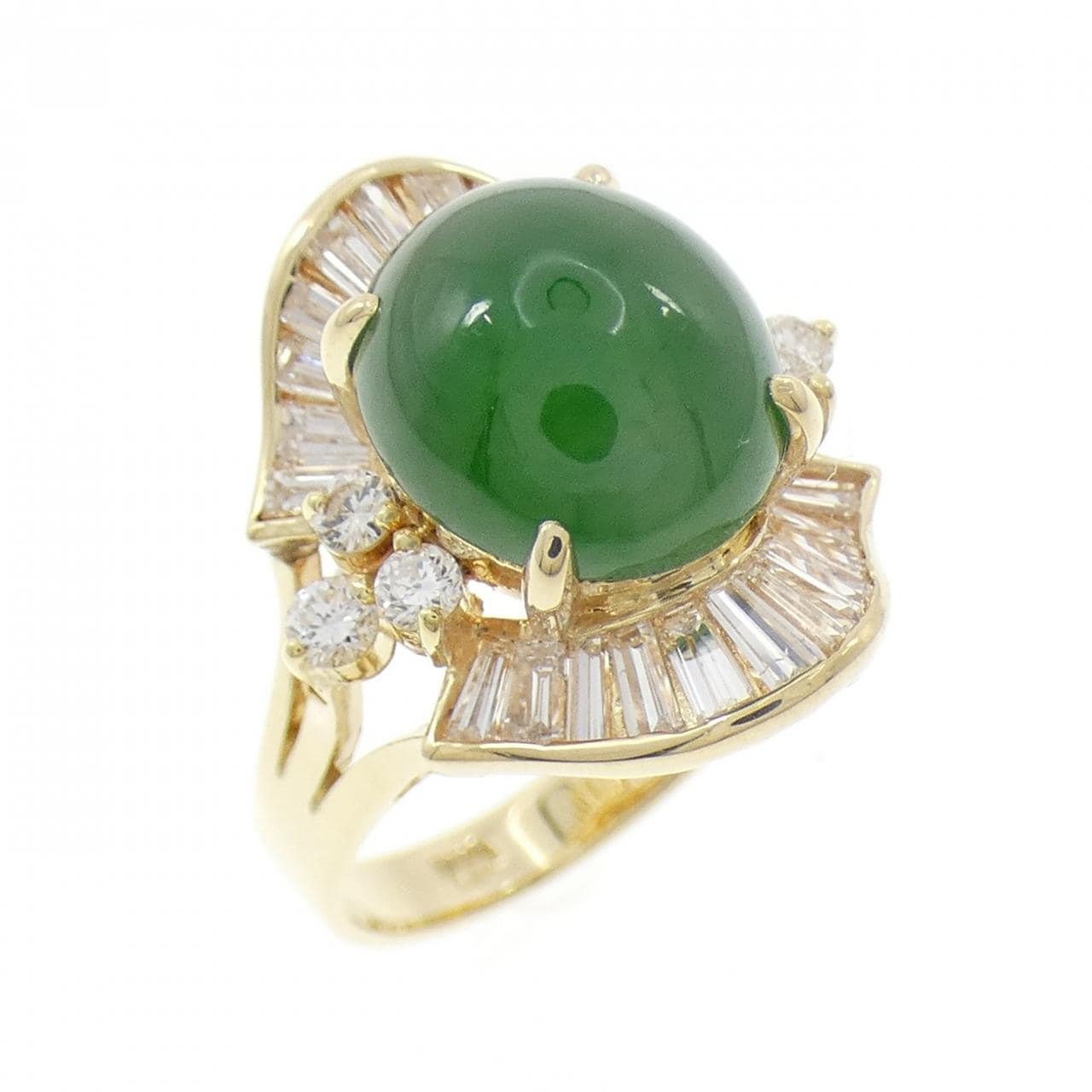 750YG ヒスイ リング