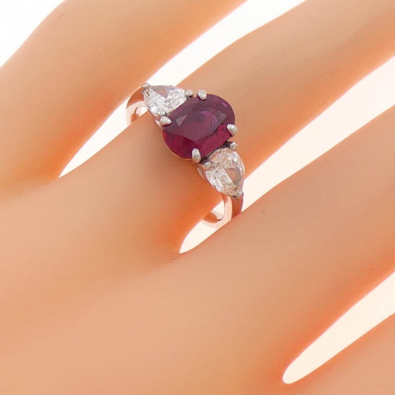 PT900 ルビー リング 1.39CT