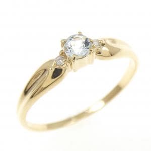 K18YG アクアマリン リング