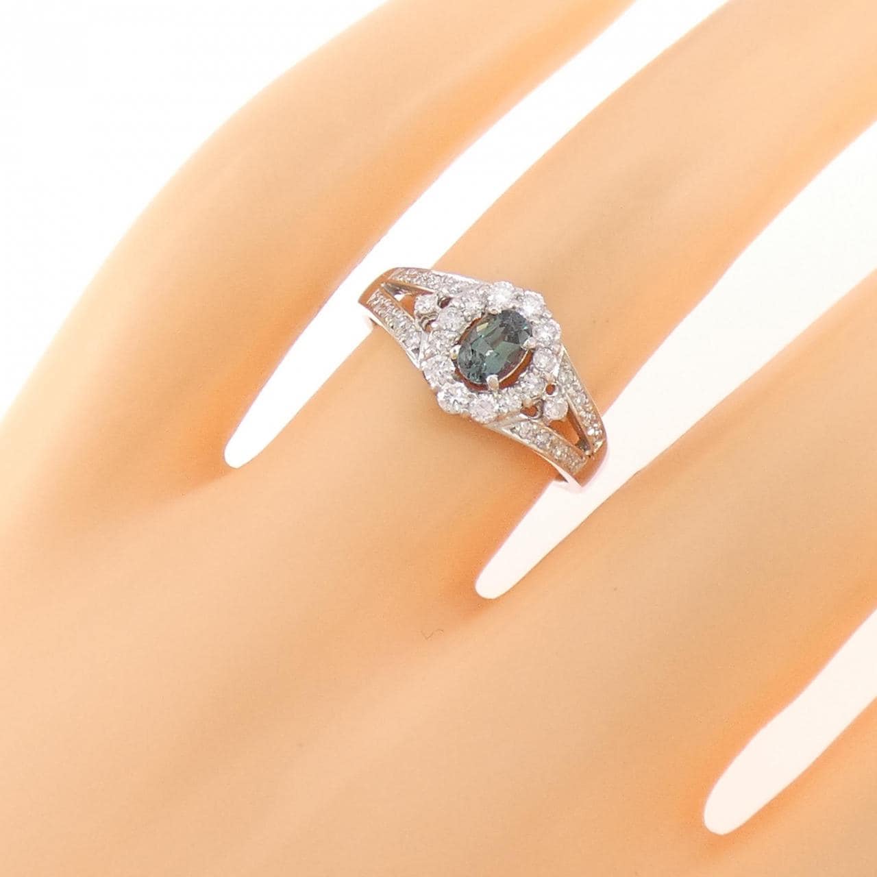 PT900 アレキサンドライト リング 0.330CT