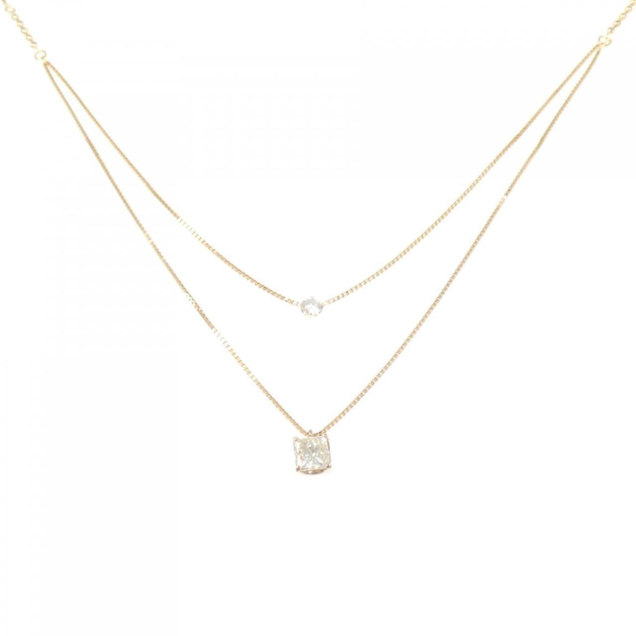 K18PG ダイヤモンド ネックレス 0.580CT