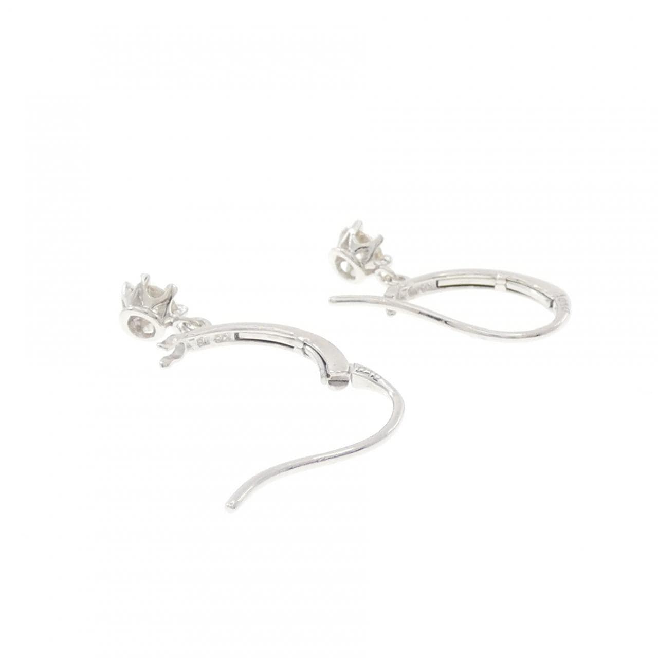K18WG ダイヤモンド ピアス 0.20CT