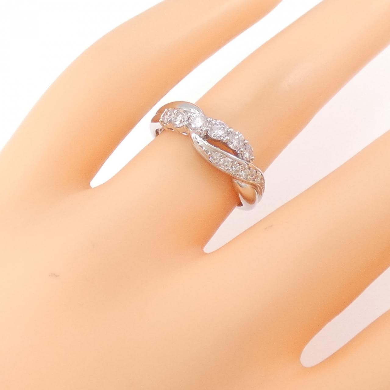 PT ピンクダイヤモンド リング 0.45CT