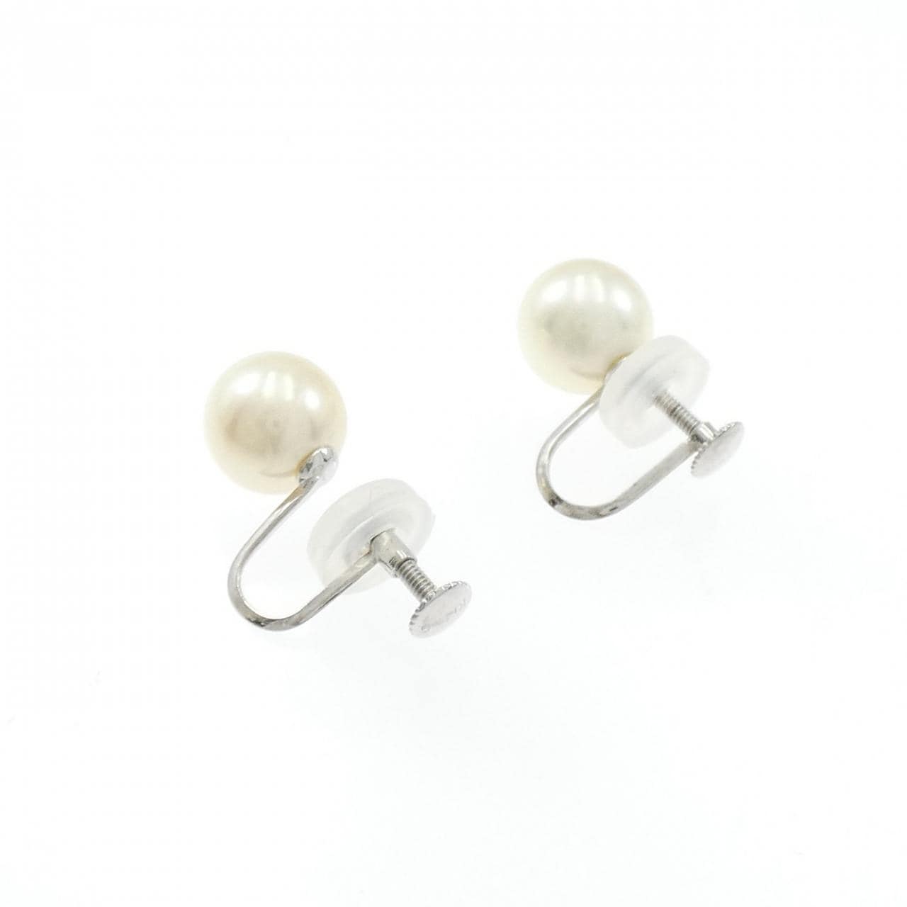 K14WG Akoya pearl earrings 8.6mm