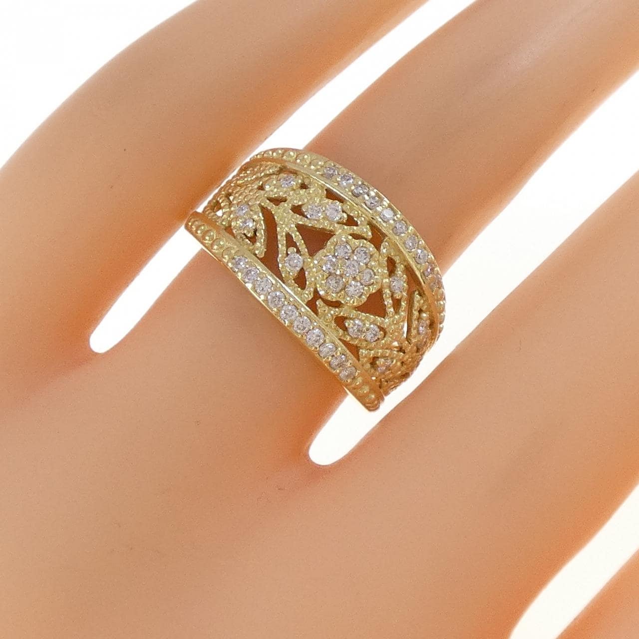 K18YG ダイヤモンド リング 0.33CT