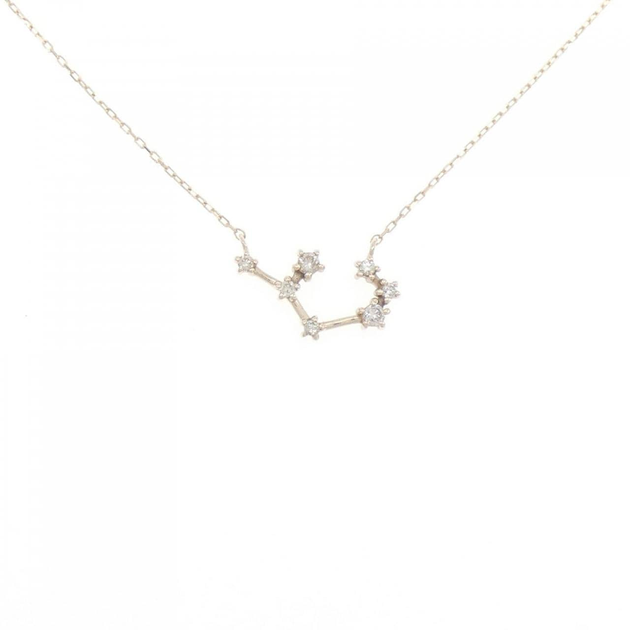 [BRAND NEW] K10YG Sagittarius Diamond Necklace 0.08CT