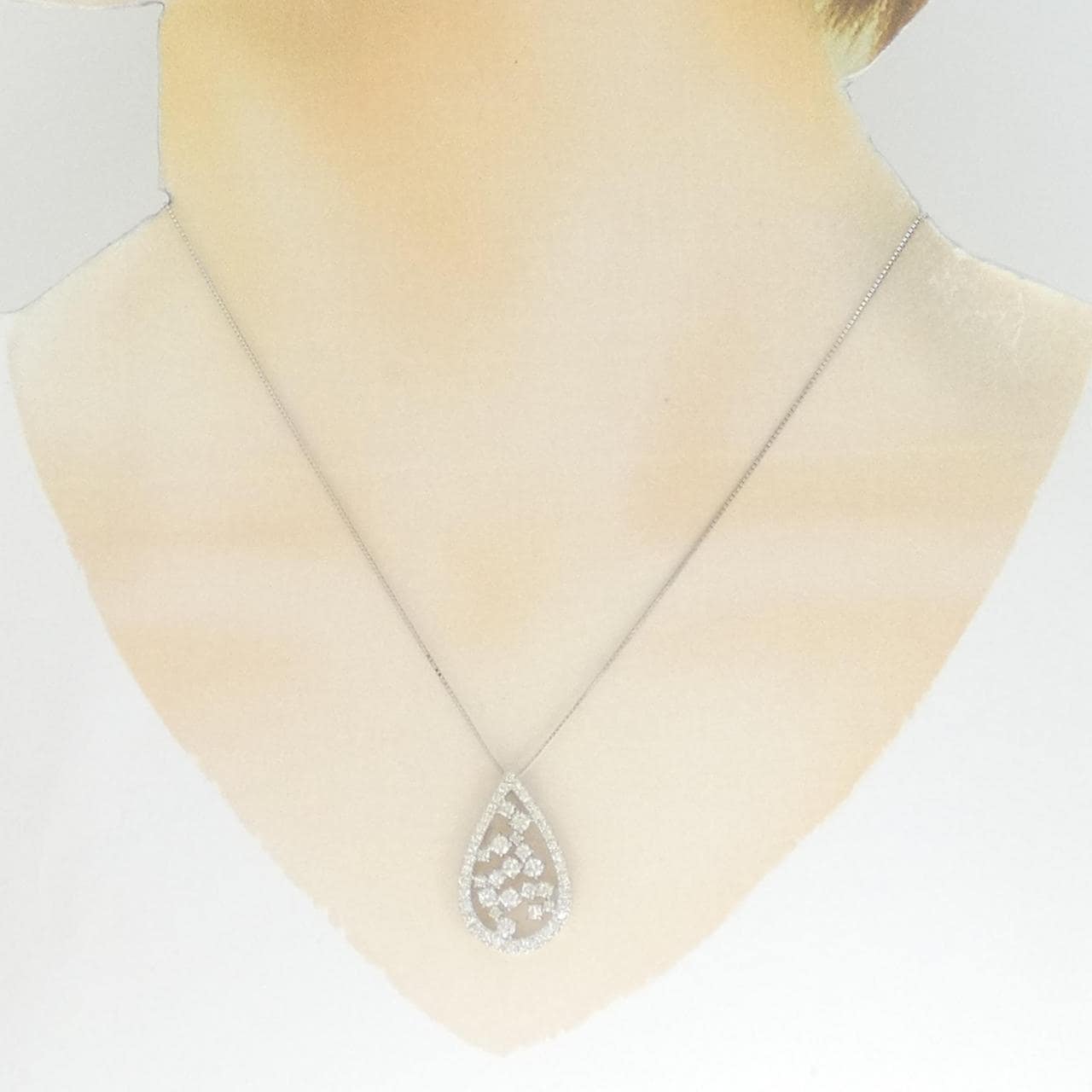 PT900/PT850 ダイヤモンド ネックレス 1.00CT
