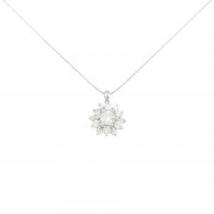 PT900/PT850 ダイヤモンド ネックレス 0.436CT H SI2 VG