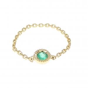 K18YG エメラルド リング 0.08CT