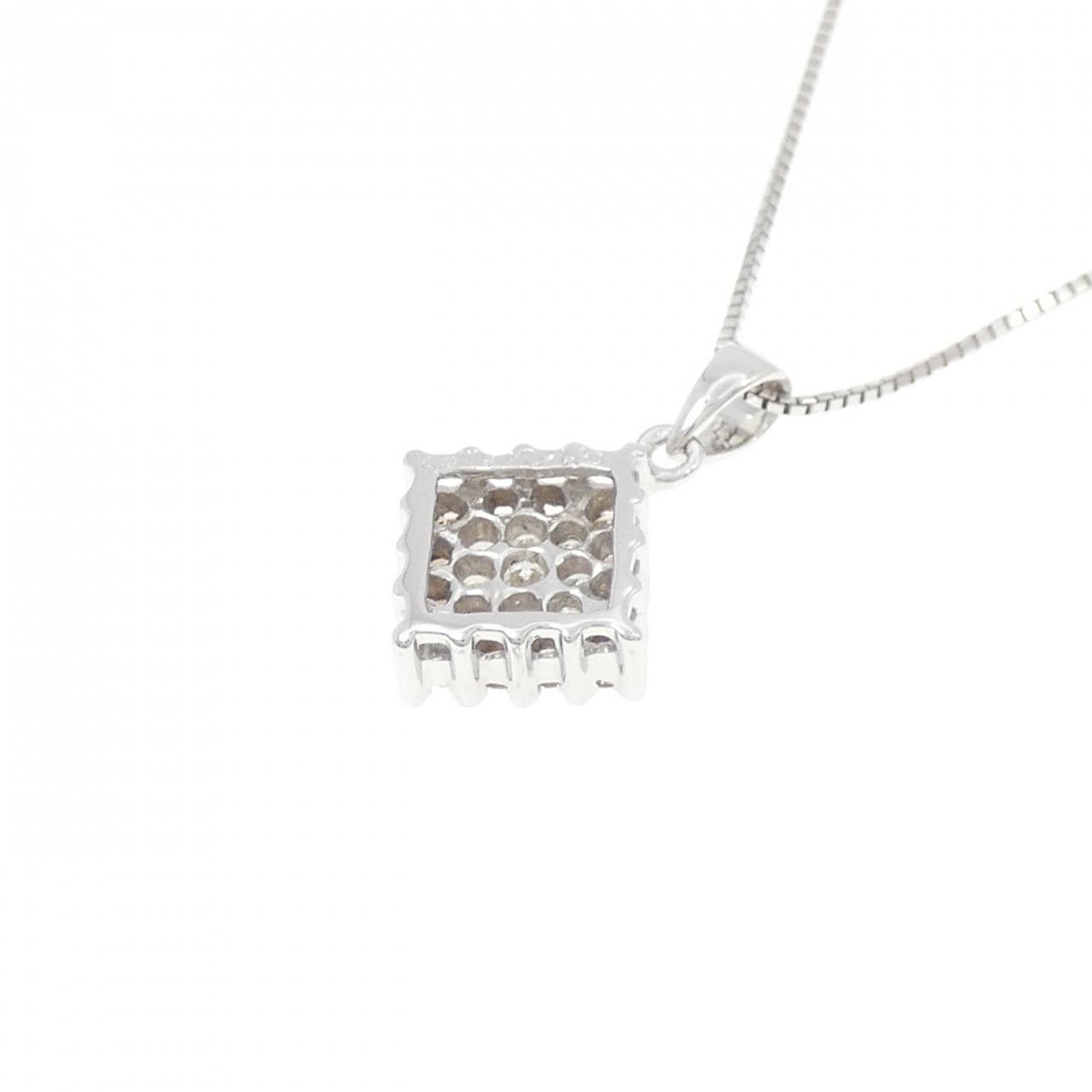 K18WG ダイヤモンド ネックレス 0.45CT