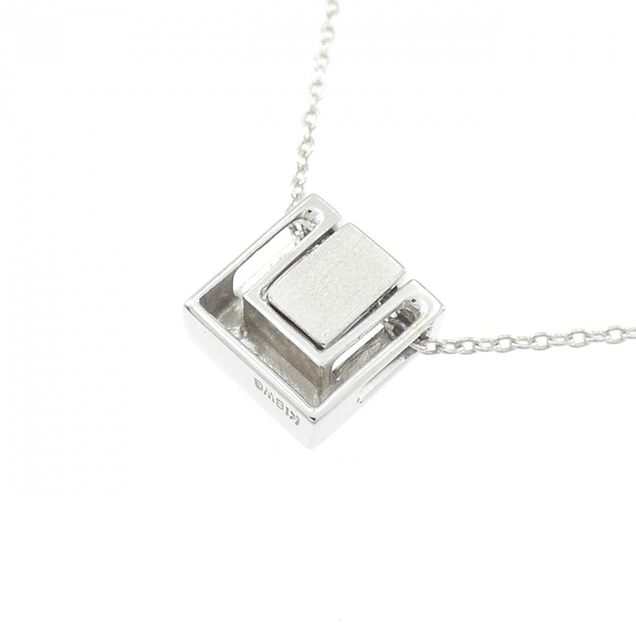 K18WG ダイヤモンド ネックレス 0.04CT
