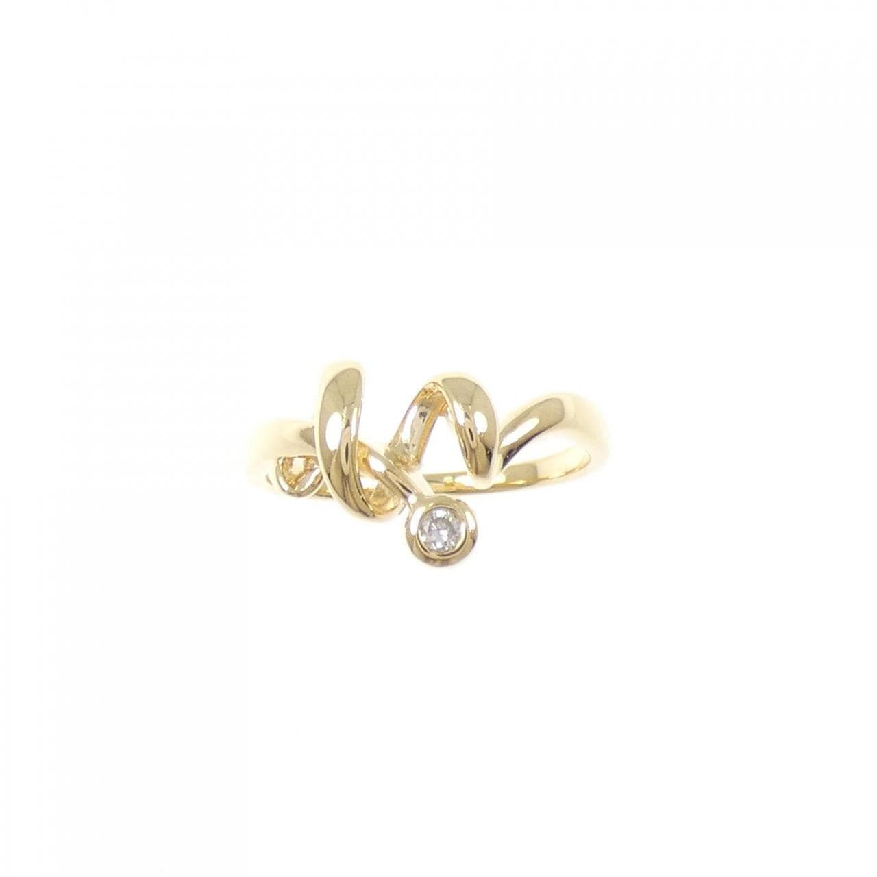 K18YG ダイヤモンド リング 0.05CT