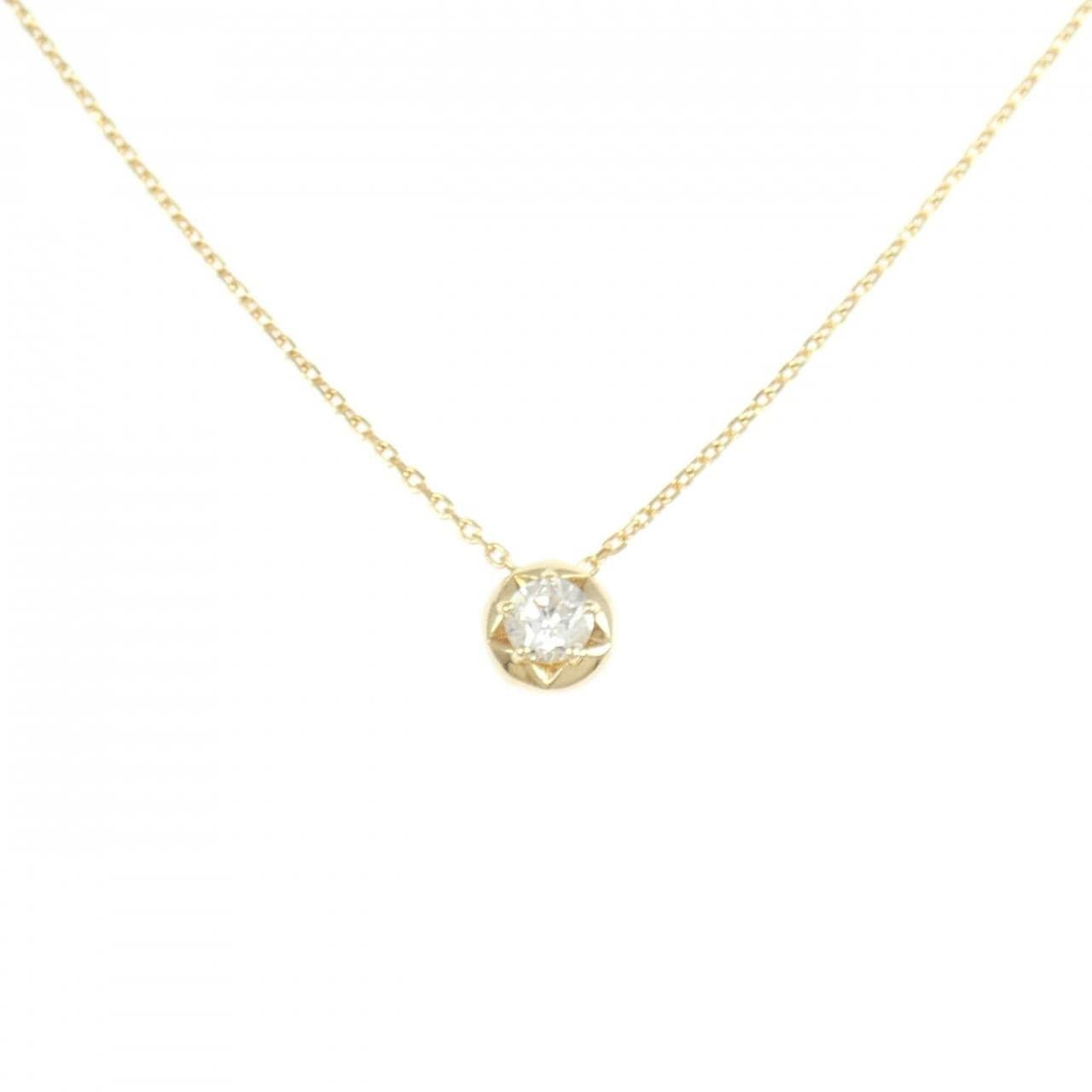 K18YG ダイヤモンド ネックレス 0.137CT