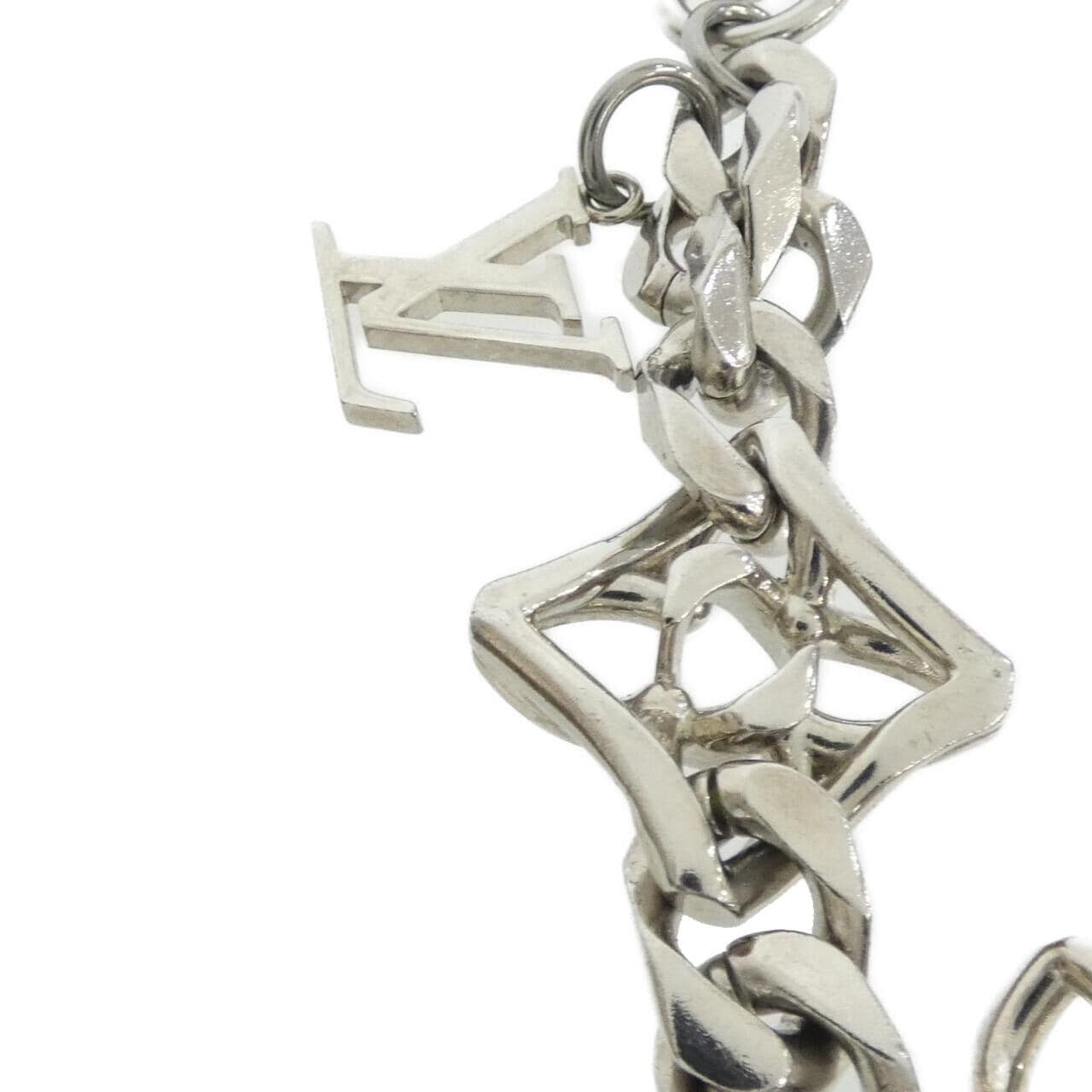 ルイヴィトン バッグチャーム モノグラム ジャイアント チェーン M01398 キーリング