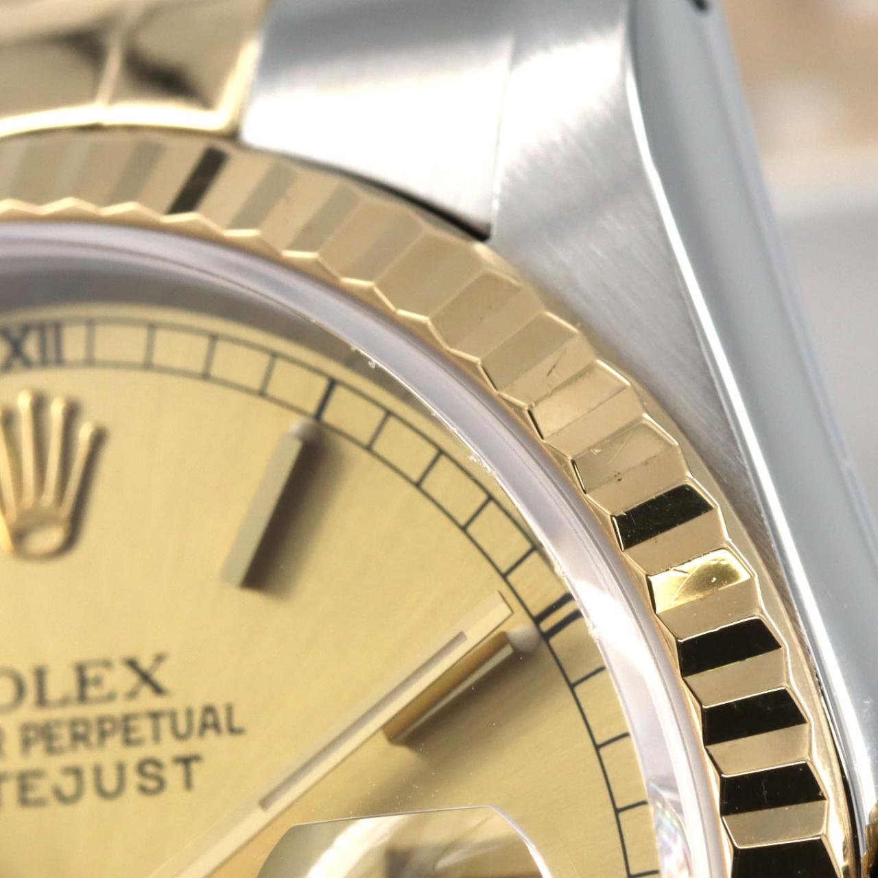 ロレックス デイトジャスト 16233 SSxYG 自動巻 X番