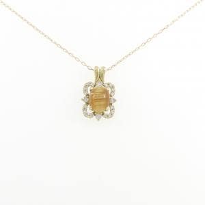 K18YG ルチルクオーツ ネックレス 2.71CT