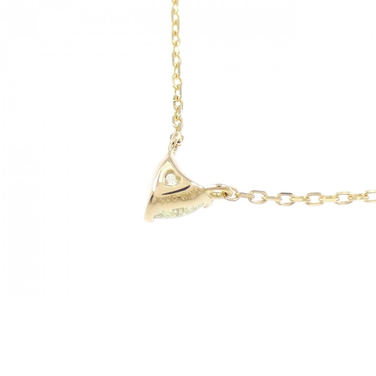 K18YG ハート ダイヤモンド ネックレス 0.14CT