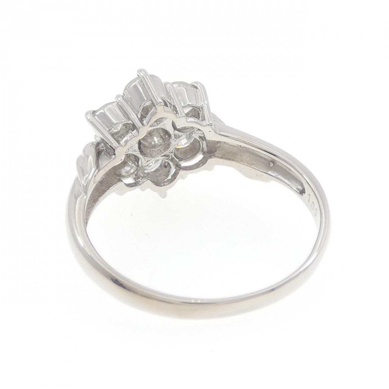 PT900 フラワー ダイヤモンド リング 1.09CT