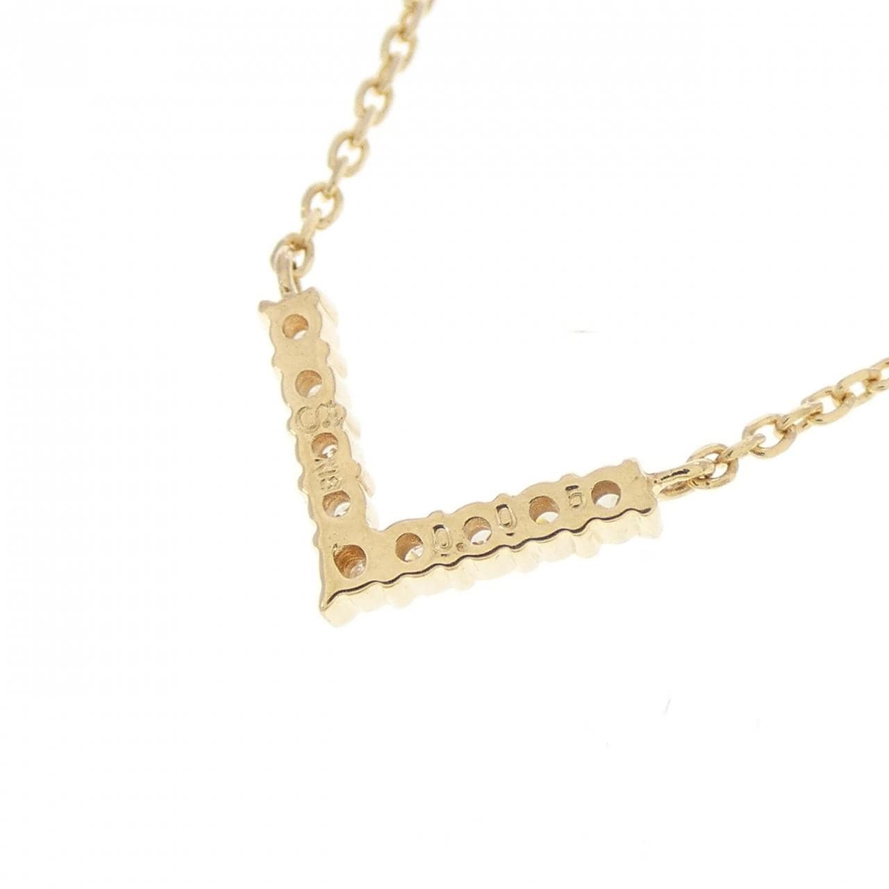 K18YG ダイヤモンド ネックレス 0.06CT