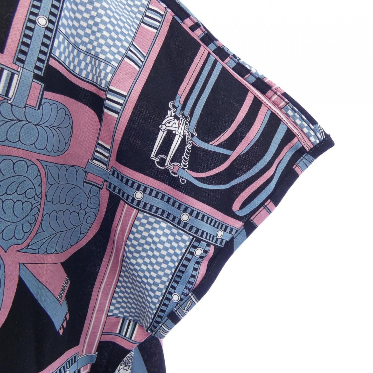 エルメス HERMES レトルエケストル LETTRES EQUESTRES 4H4523DS カットワンピース