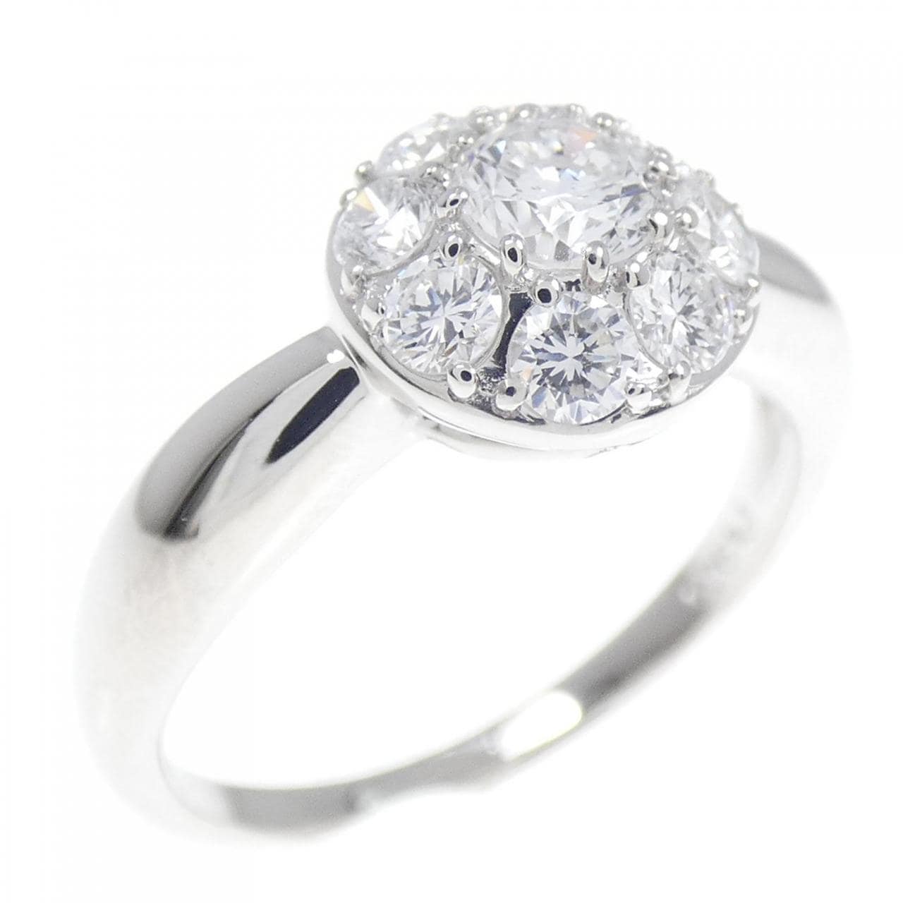 PT Pave Diamond Ring 0.74CT