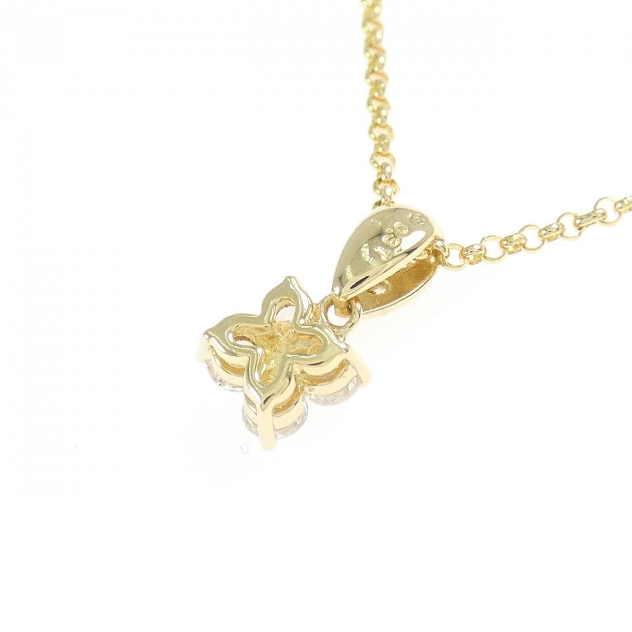 タサキ フラワー ダイヤモンド ネックレス 0.31CT