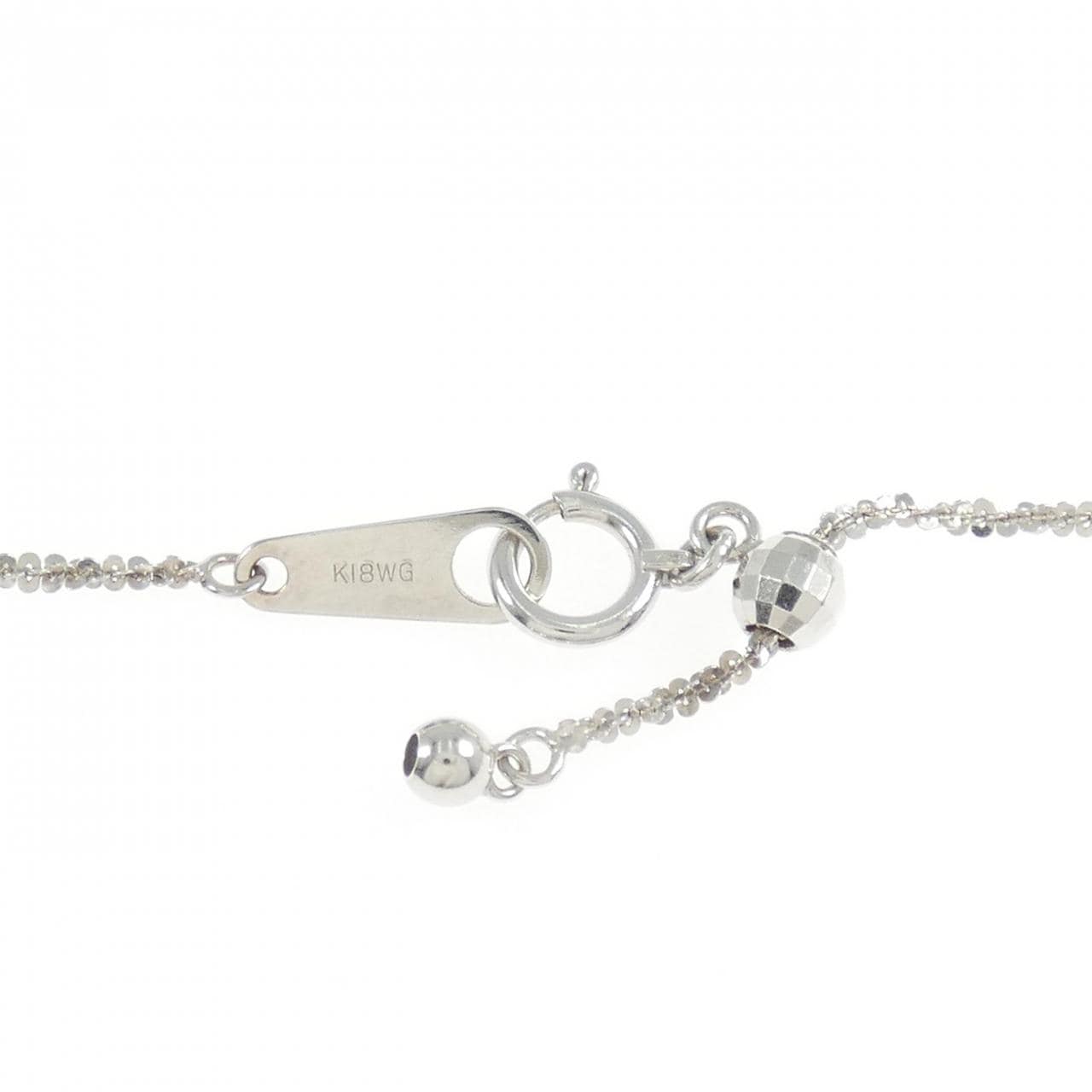 K18WG/K18BG クロス ダイヤモンド ネックレス 0.92CT