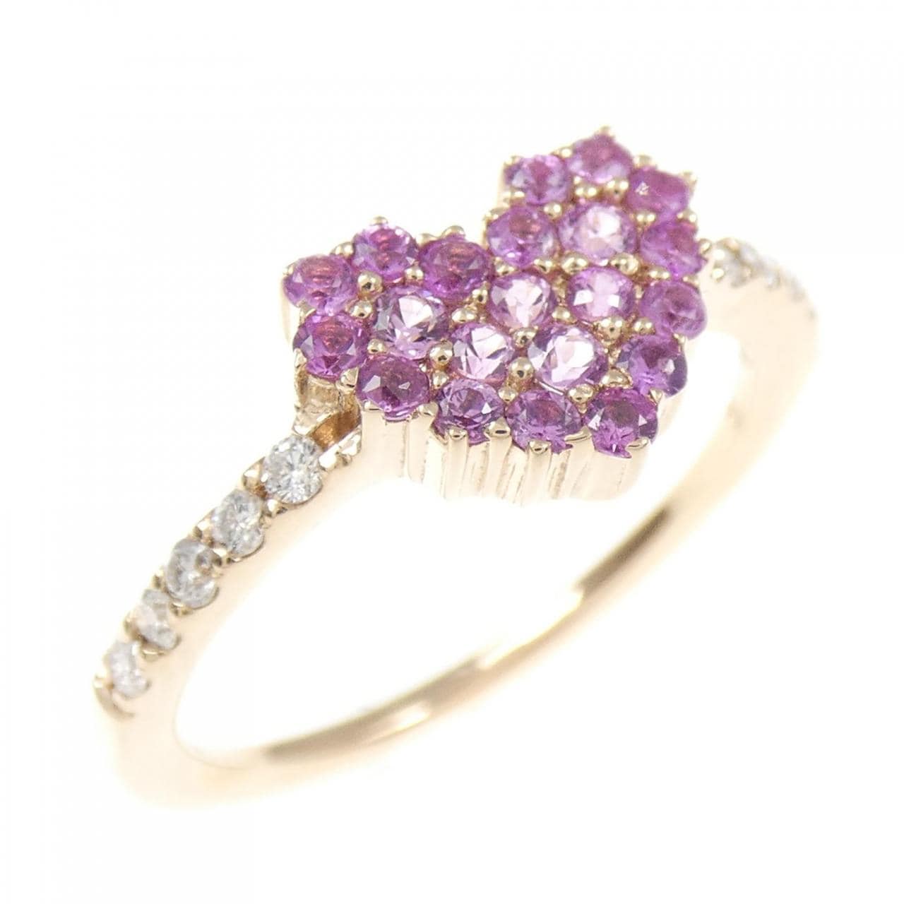 クミキョク ハート サファイヤ リング