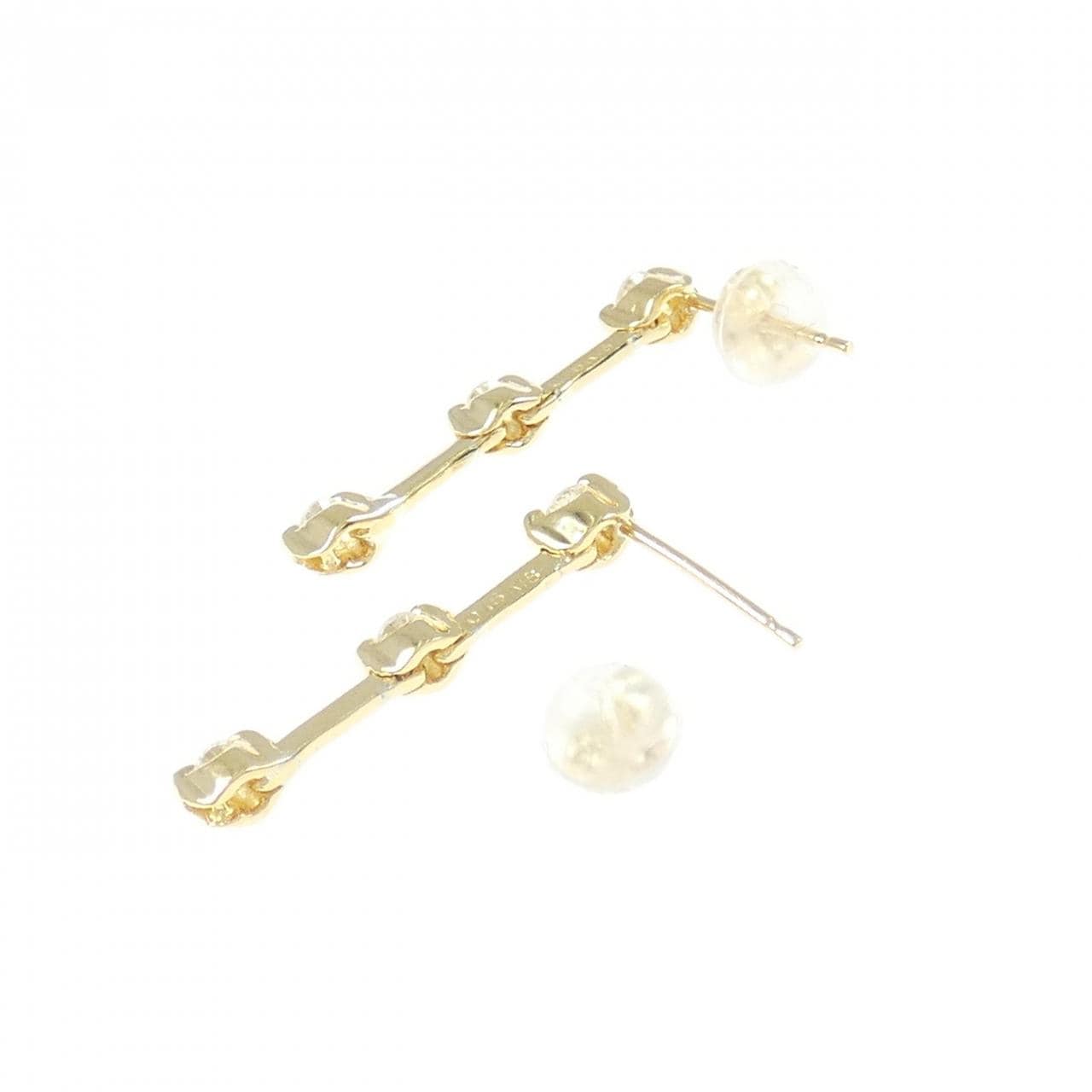 K18YG ダイヤモンド ピアス 0.30CT