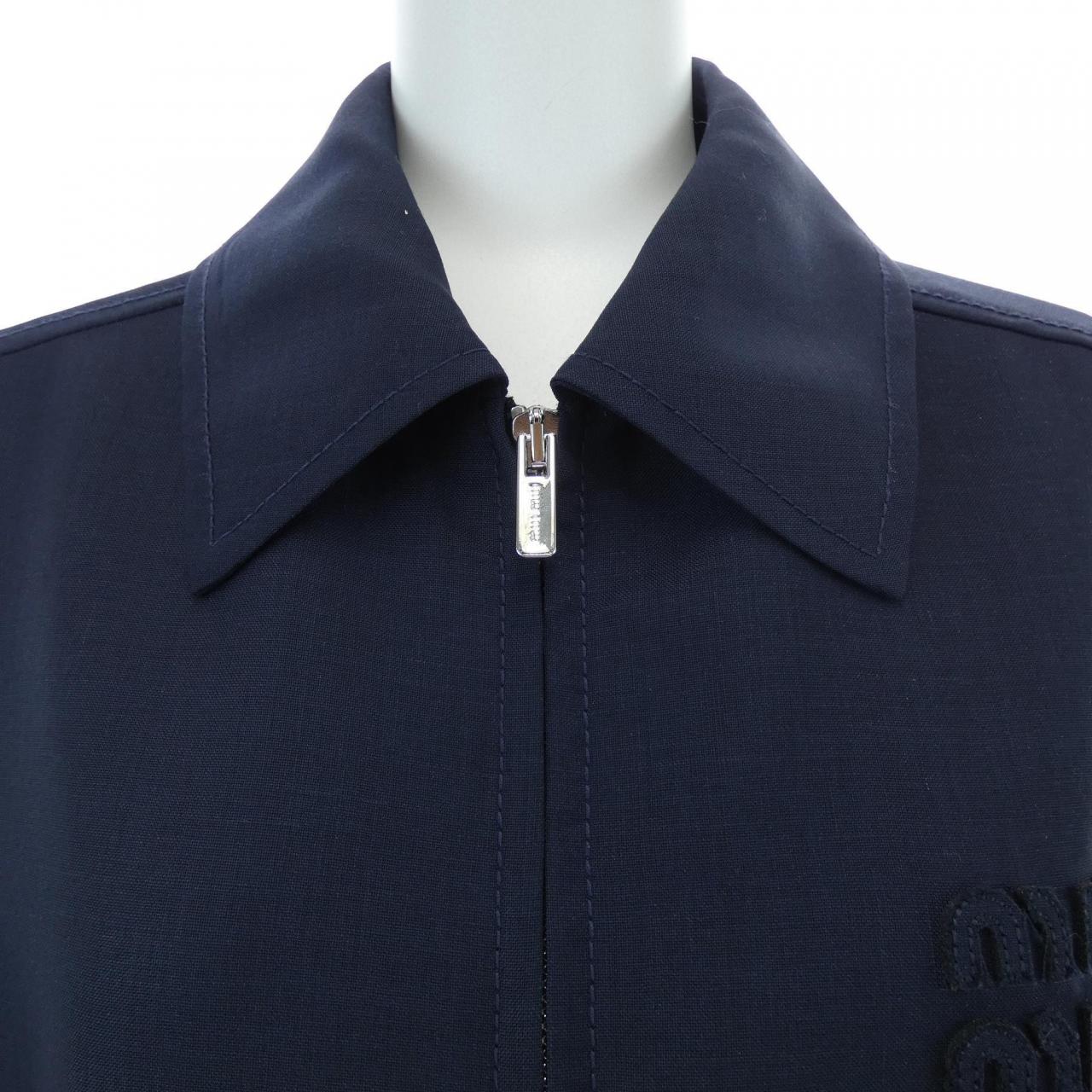 ミュウミュウ MIU MIU モヘアブルゾンジャケット ML1041 SOOO 12I1 ジャケット