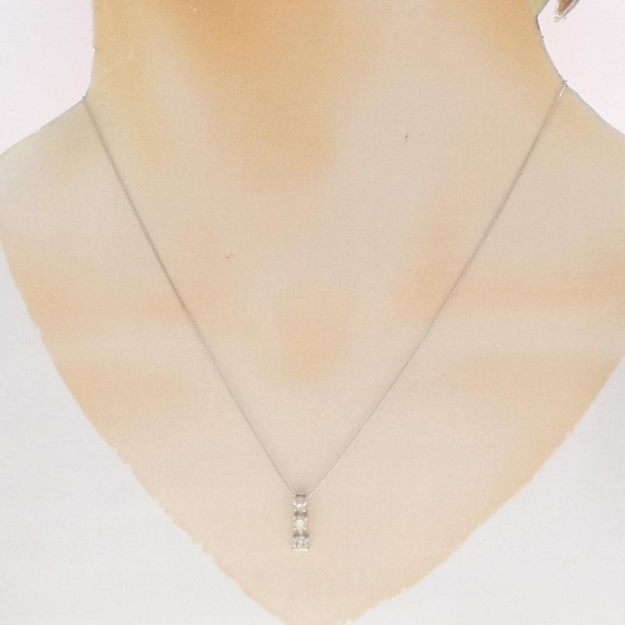 K18WG ダイヤモンド ネックレス 0.43CT