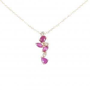 ジーエスティービー ルビー ネックレス 0.40CT