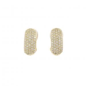 K18YG パヴェ ダイヤモンド ピアス/イヤリング 1.00CT