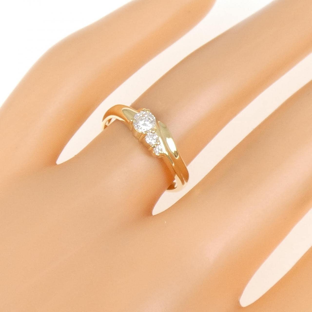 K18YG ダイヤモンド リング 0.20CT