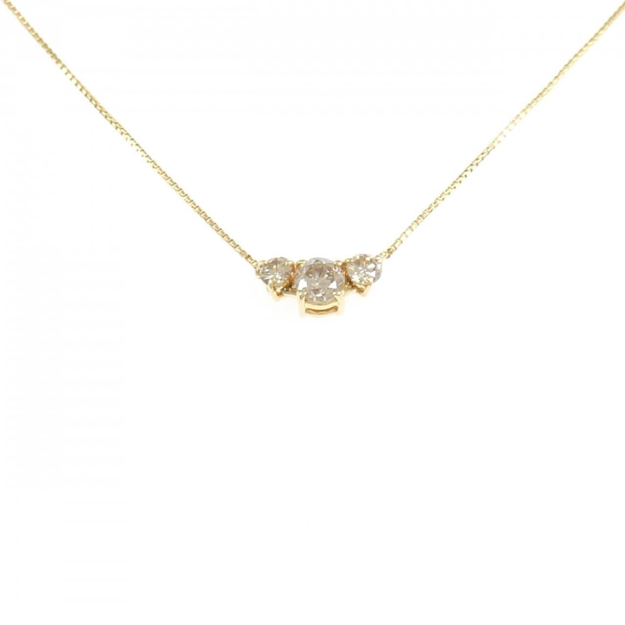 K18YG ダイヤモンド ネックレス 0.62CT