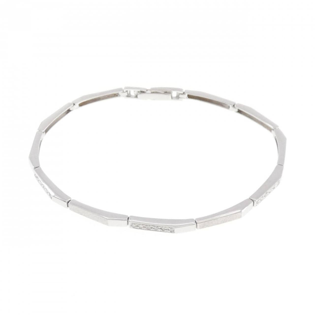 K18WG ダイヤモンド ブレスレット 0.15CT