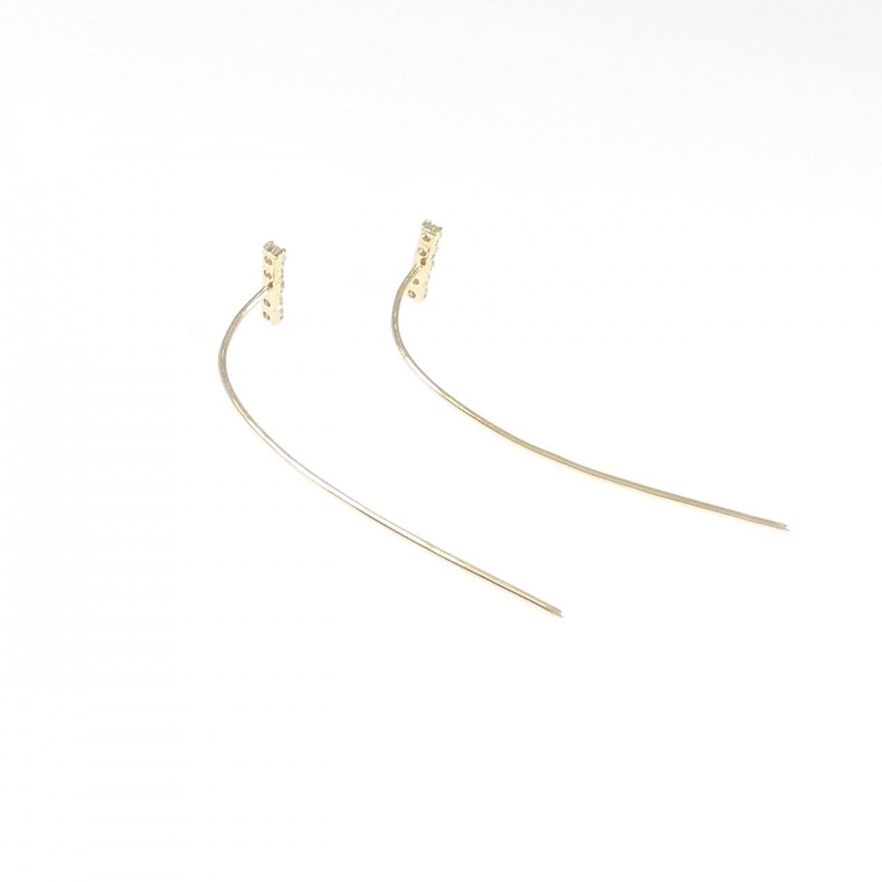 K18YG ダイヤモンド ピアス 0.20CT