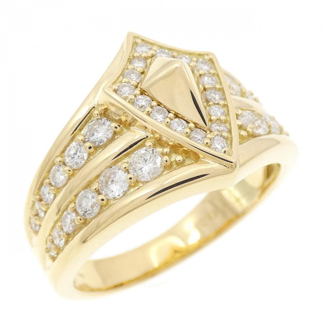 K18YG ダイヤモンド リング 0.85CT