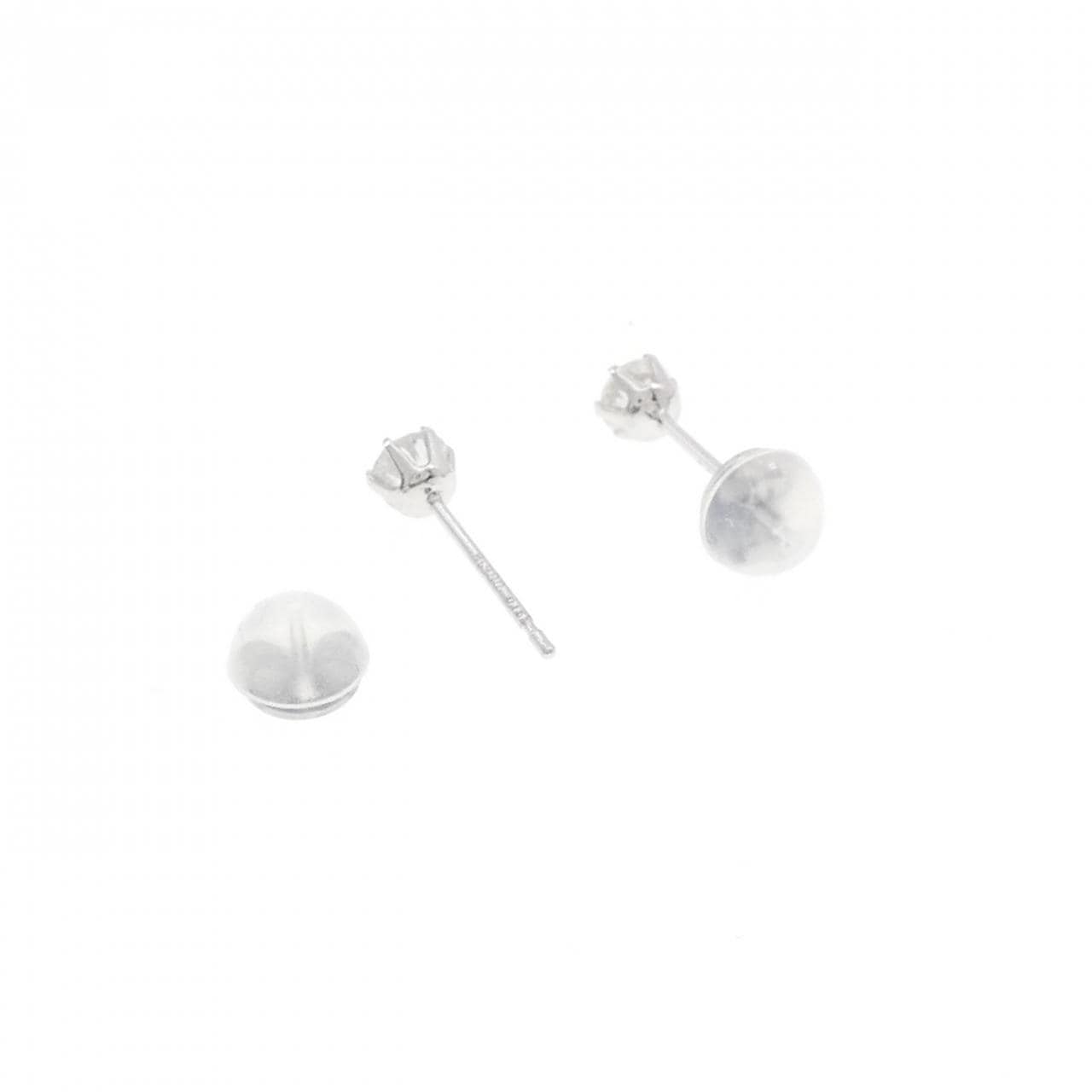 PT900 Solitaire Diamond Earrings 0.30CT