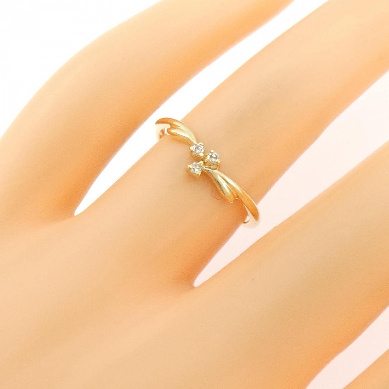 K18YG ダイヤモンド リング 0.05CT