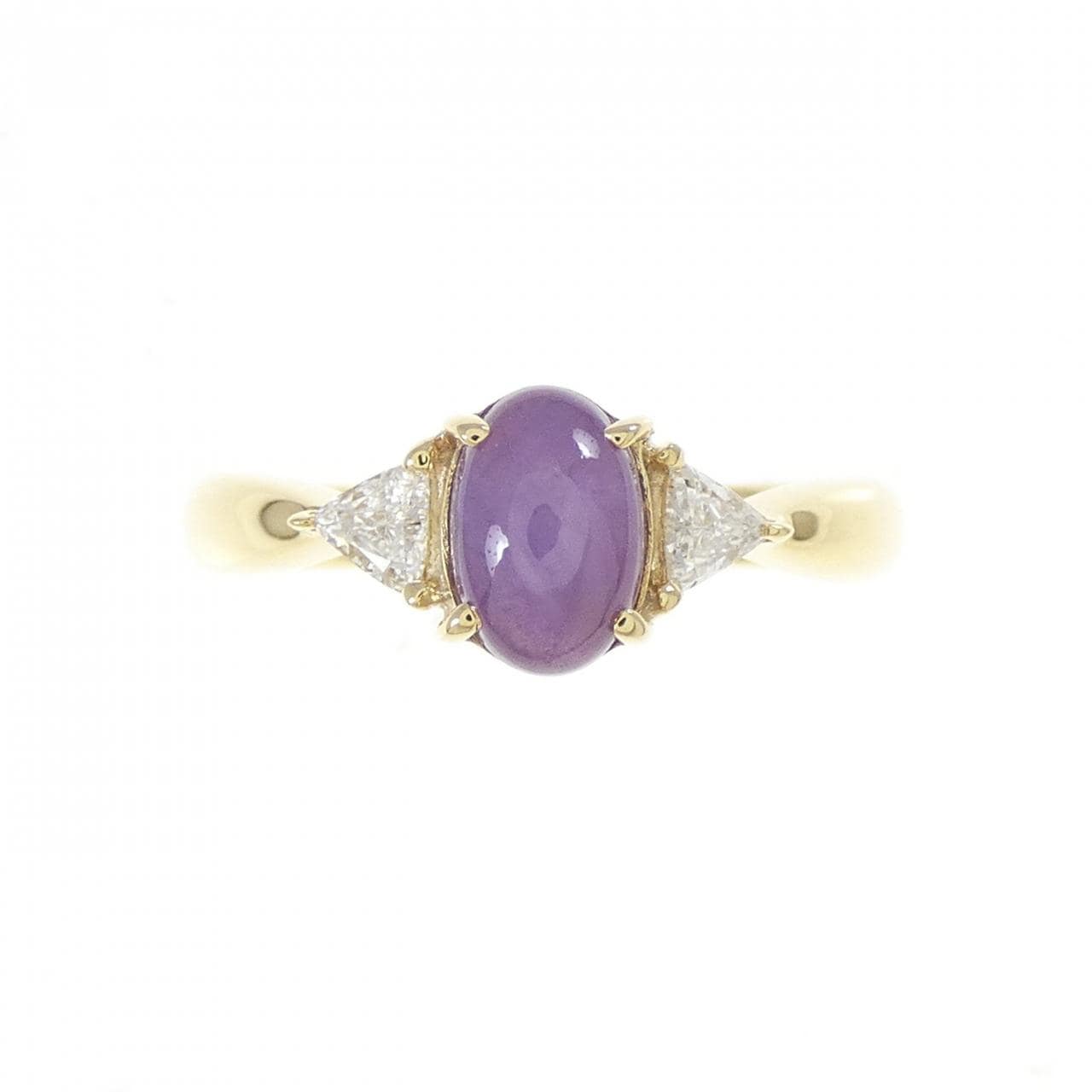 K18YG スターサファイヤ リング 1.062CT