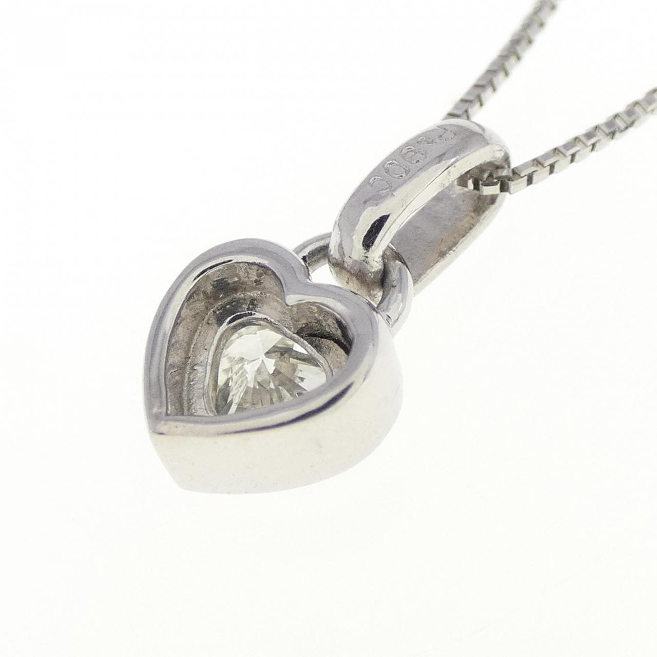 PT Heart Diamond Necklace 0.22CT